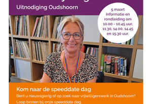 Poster Speeddate Vrijwil Oudshoorn